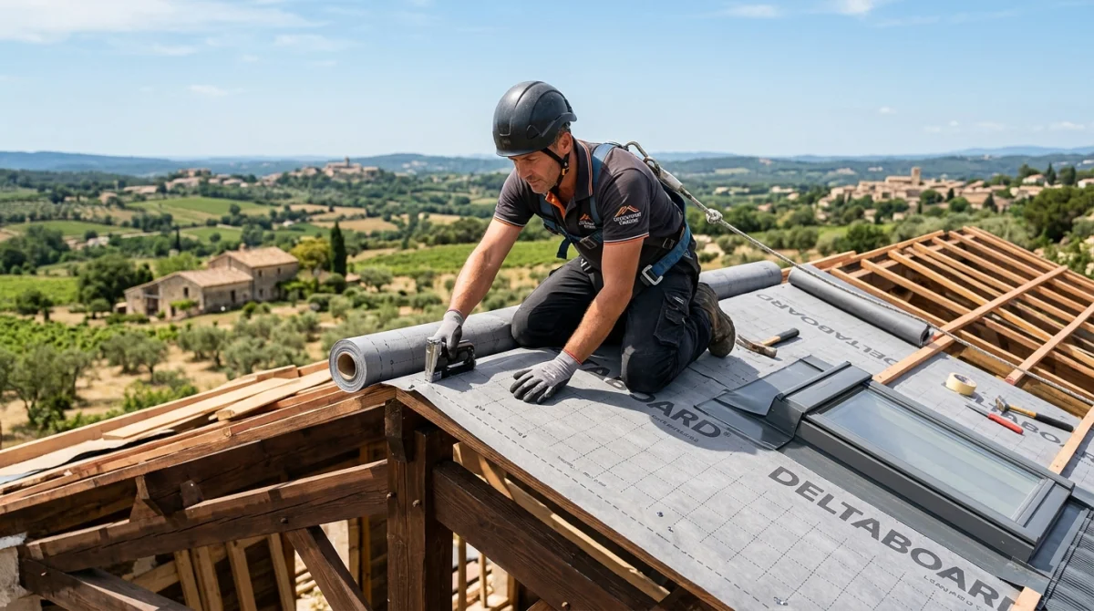 Rénovation complète de toiture dans le Var