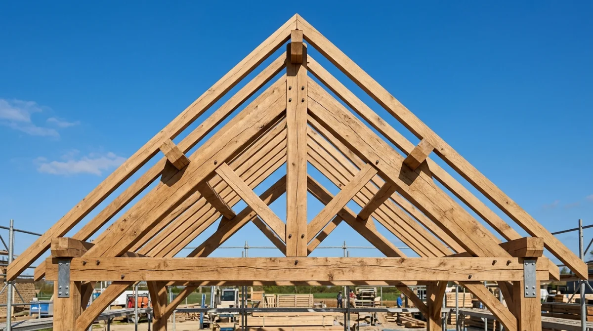 comment faire une charpente en bois 2 pentes
