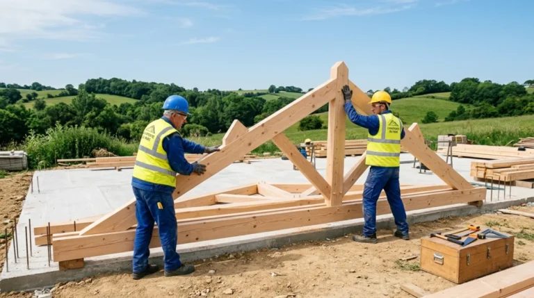 comment faire une charpente en bois 2 pentes