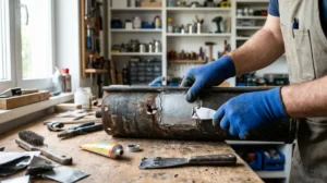 comment réparer une gouttière en zinc